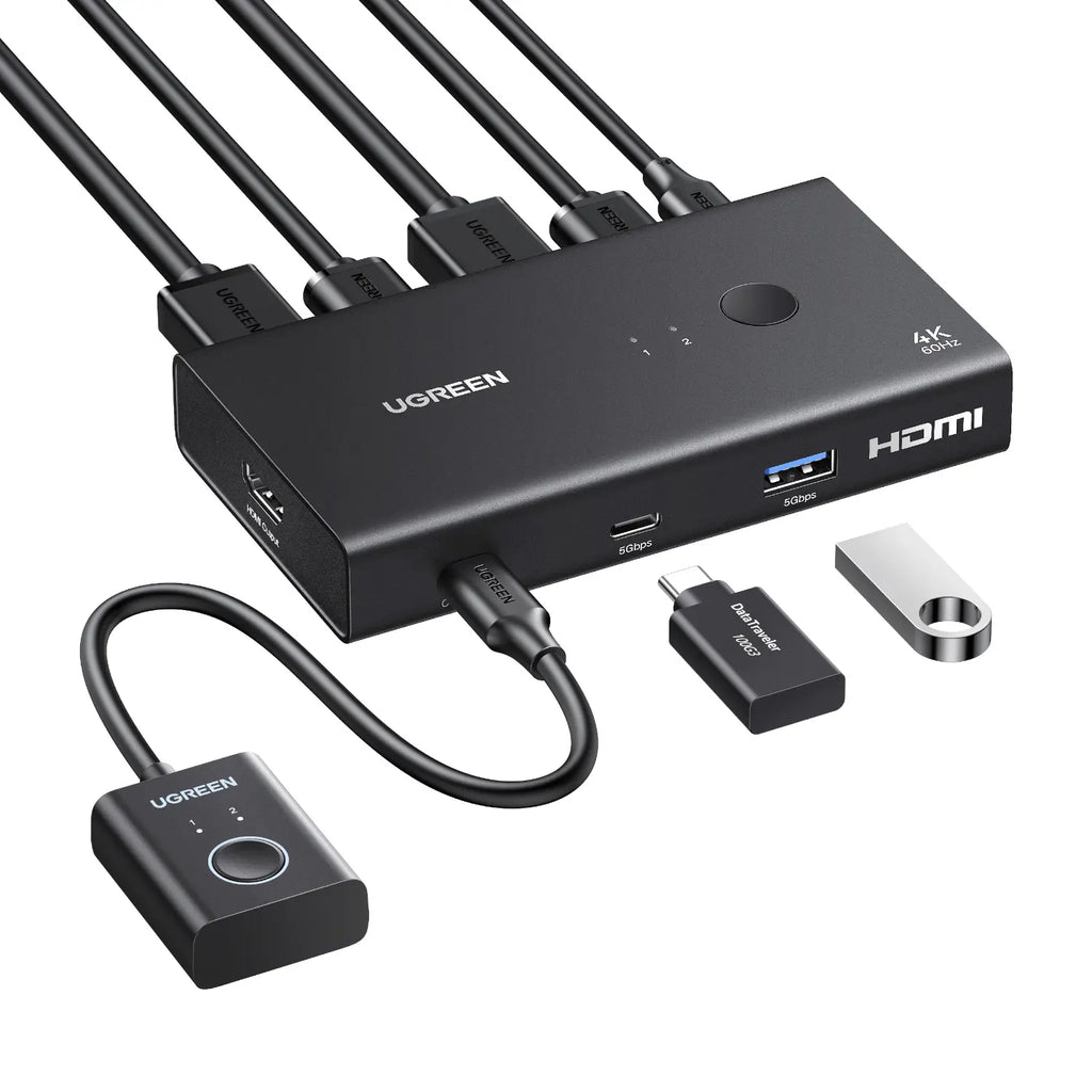 UGREEN HDMI 2.0 KVM Switch 2 In 1 Out