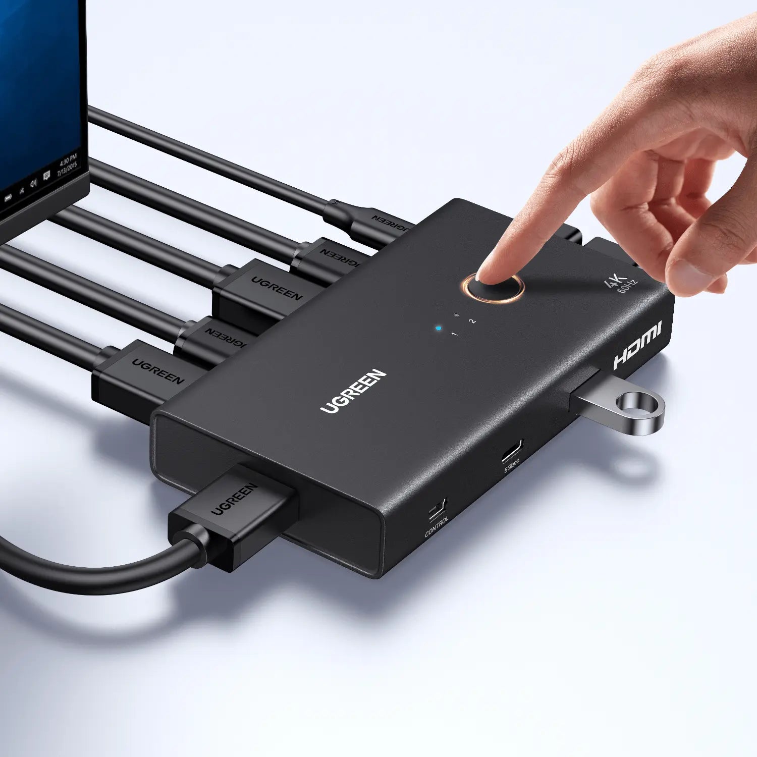 UGREEN HDMI 2.0 KVM Switch 2 In 1 Out