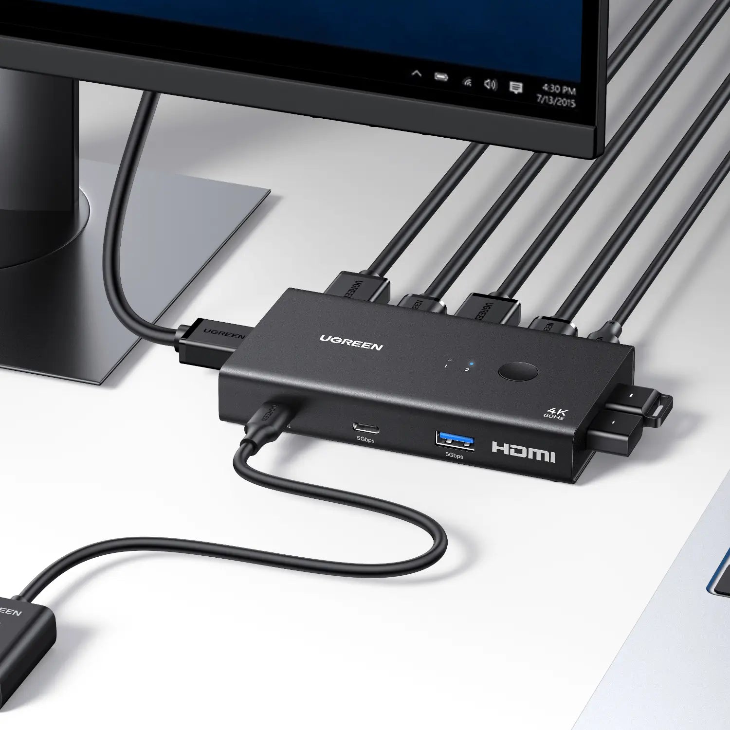 UGREEN HDMI 2.0 KVM Switch 2 In 1 Out
