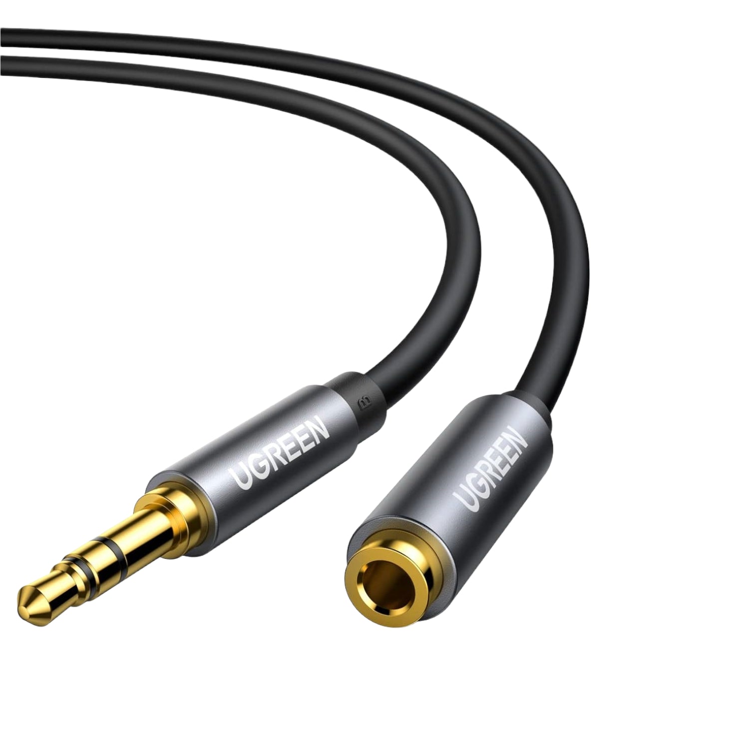 UGREEN AV118 3.5mm AUX Extension Cable 3m – Male to Female –(Black)