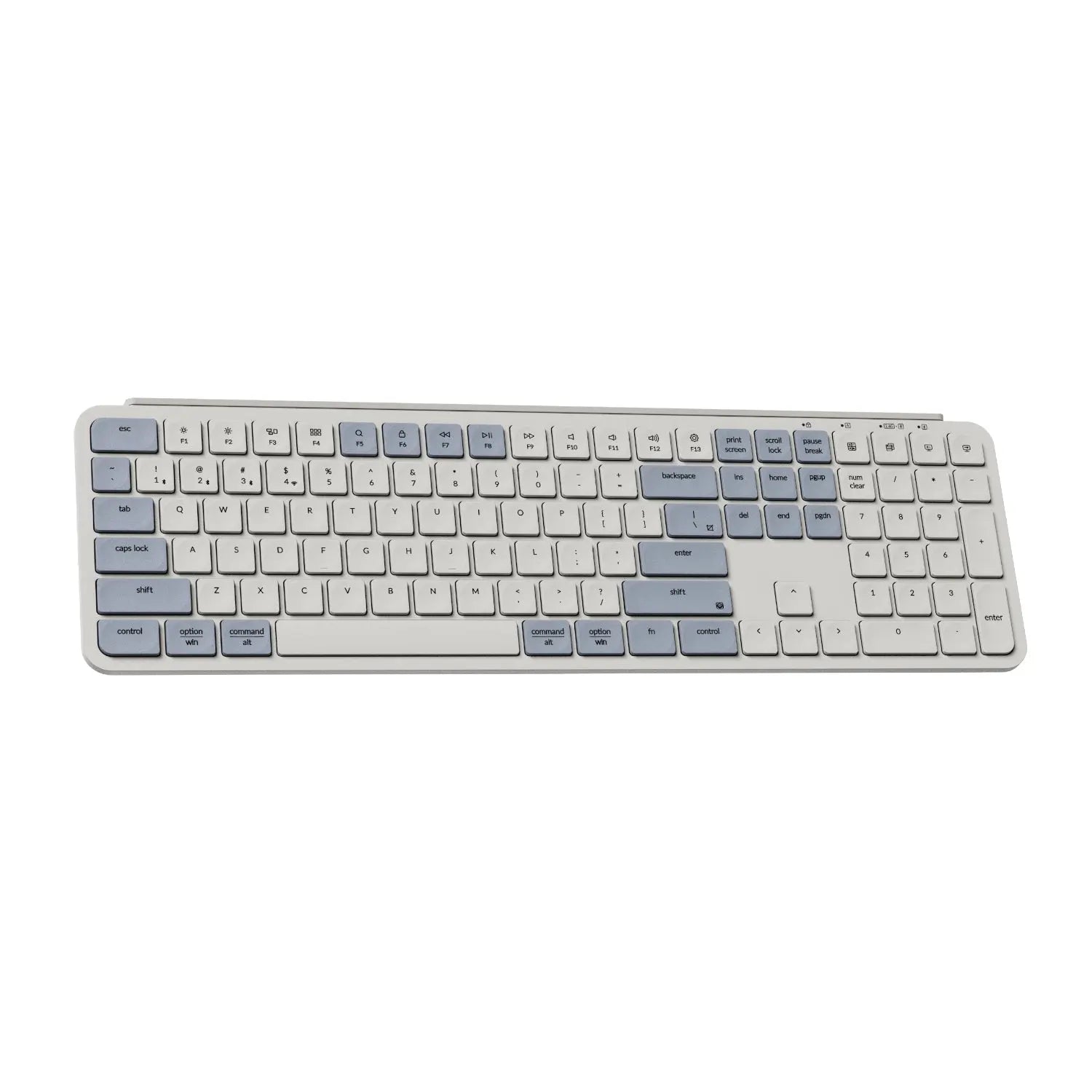 Keychron B6 Pro Ultra-Slim 100% Wireless Keyboard - Retro Blue