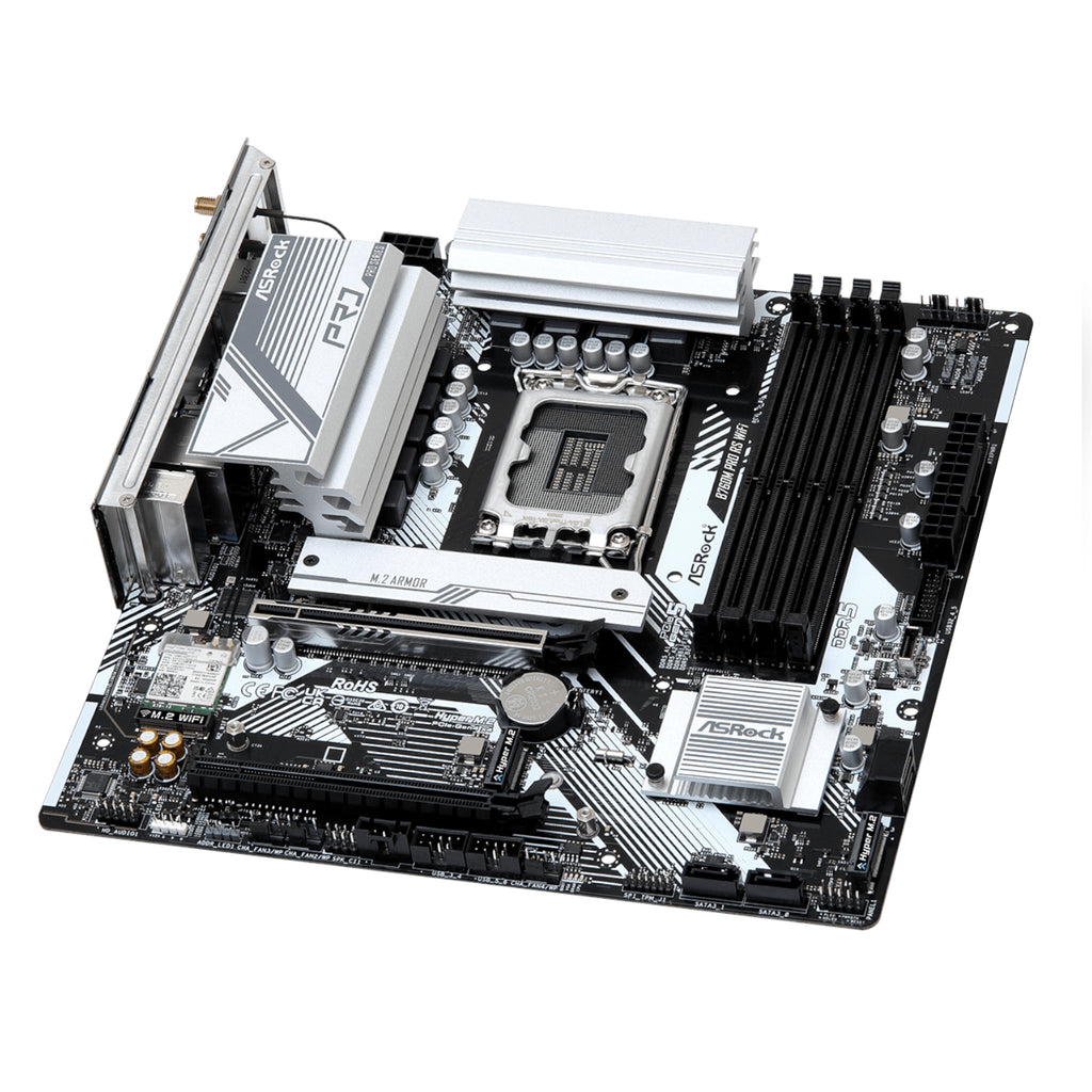 ASRock B760M Pro RS WiFi Intel LGA 1700 MATX Gaming Motherboard