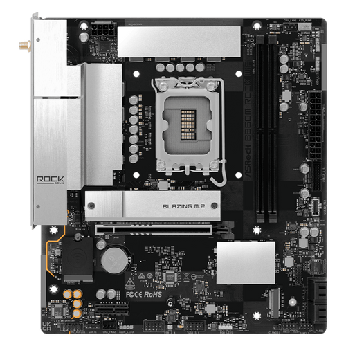 ASRock B860M Rock WiFi Intel LGA1851 MATX Gaming Motherboard