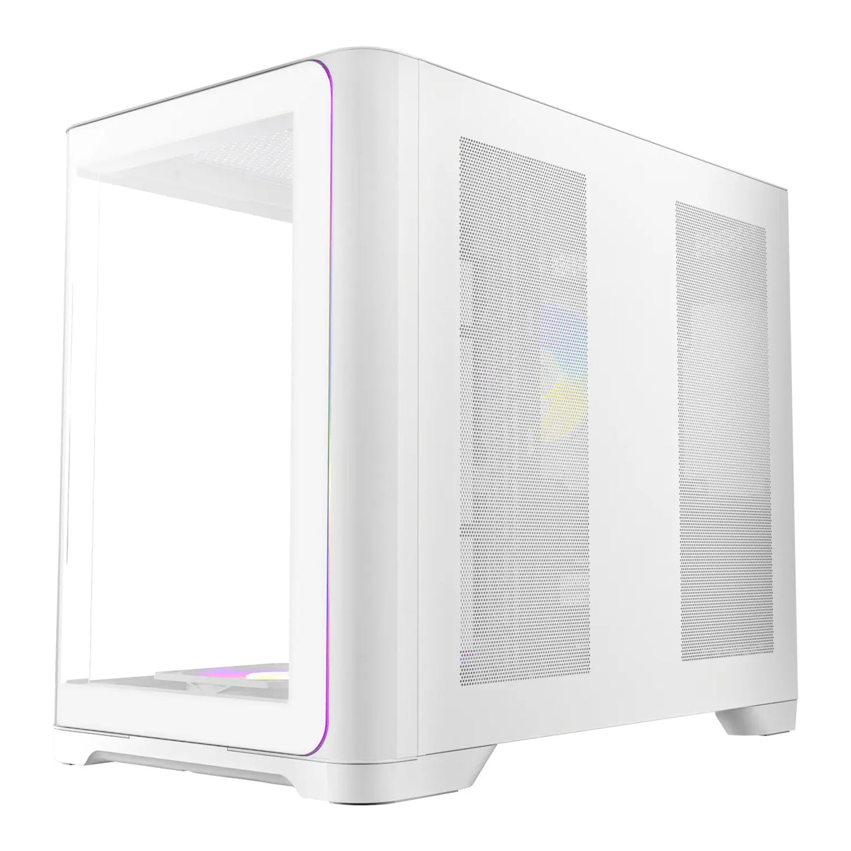 Antec C5 CURVED ARGB ATX | Micro-ATX | ITX ARGB Dual Chamber Mid-Tower Gaming Chassis - White