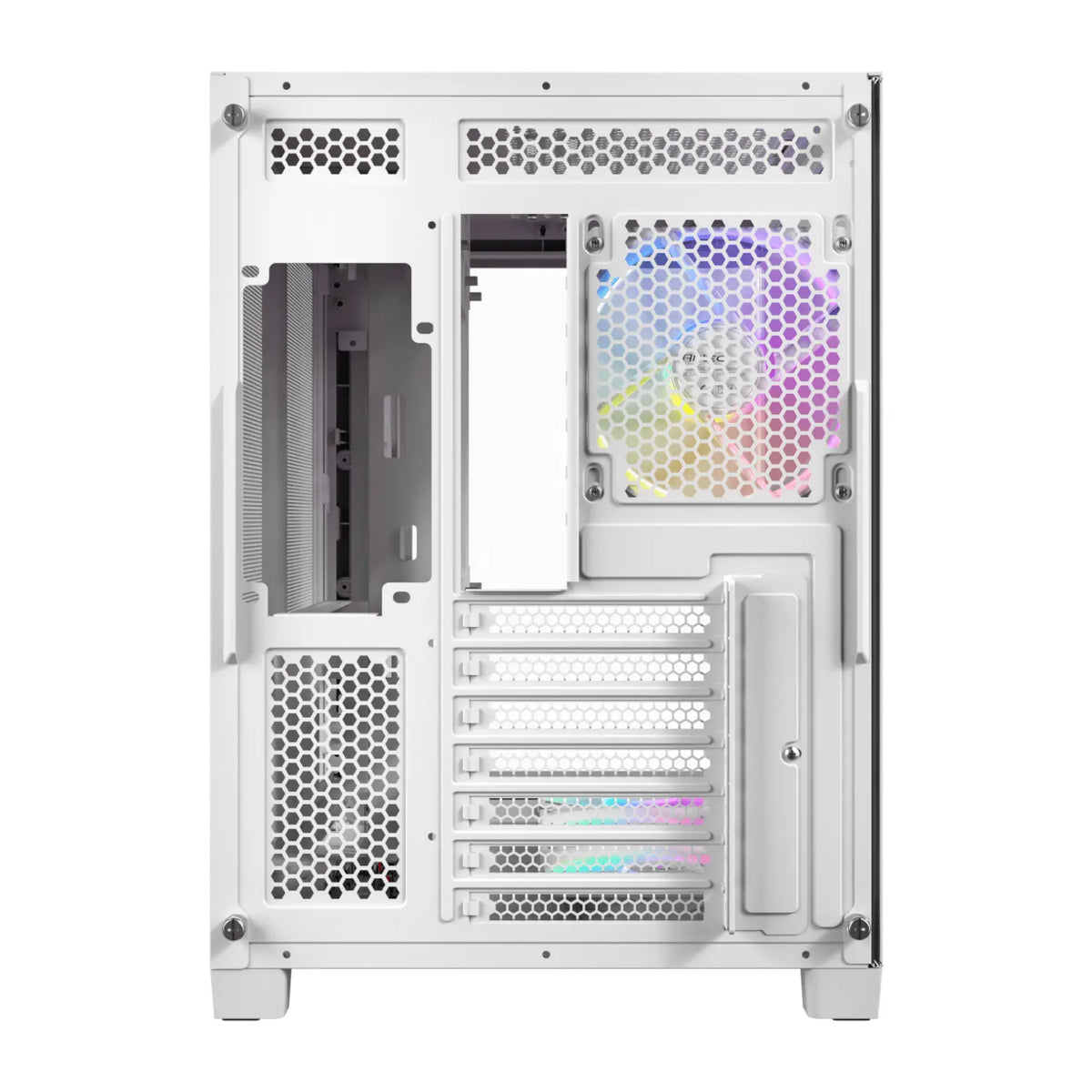 Antec C5 CURVED ARGB ATX | Micro-ATX | ITX ARGB Dual Chamber Mid-Tower Gaming Chassis - White