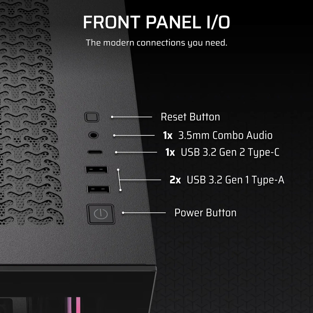 Corsair 3500X RS-R ARGB Mid-Tower PC Case - Black