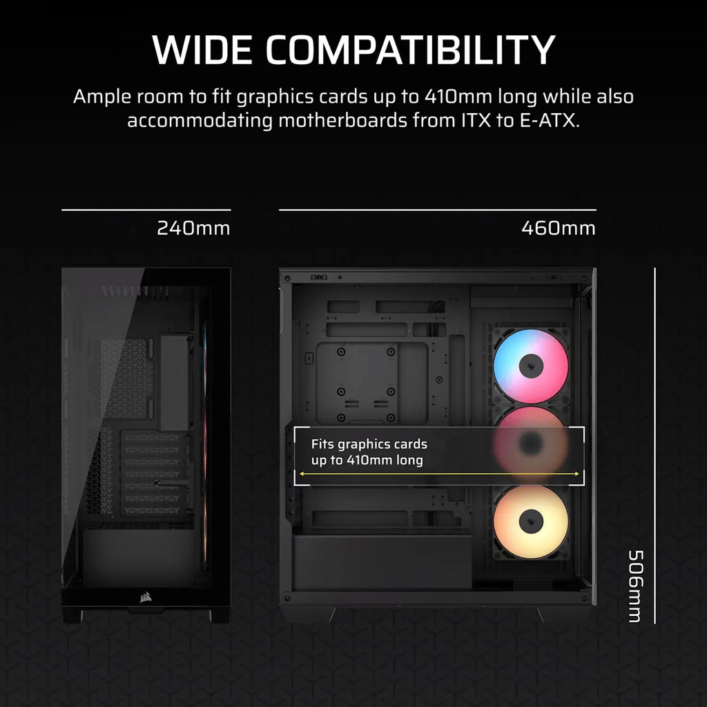 Corsair 3500X RS-R ARGB Mid-Tower PC Case - Black