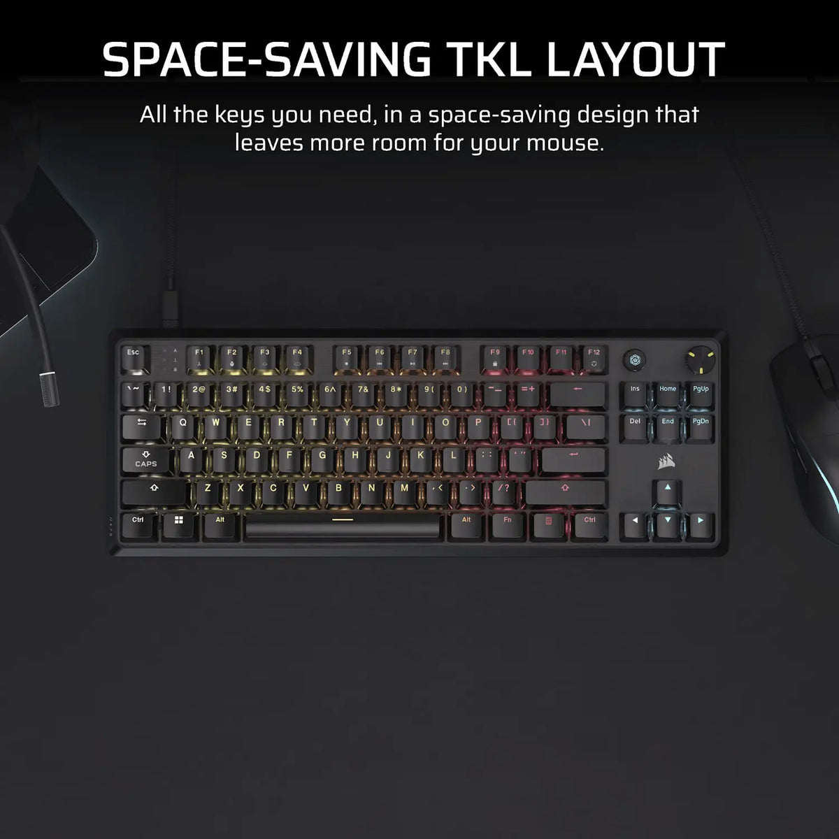 Corsair K70 CORE TKL RGB Mechanical Gaming Keyboard