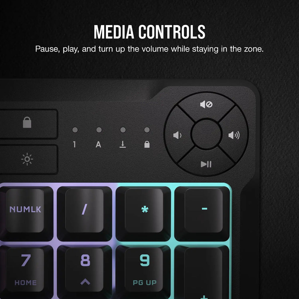 Corsair K55 CORE RGB Gaming Keyboard - Black