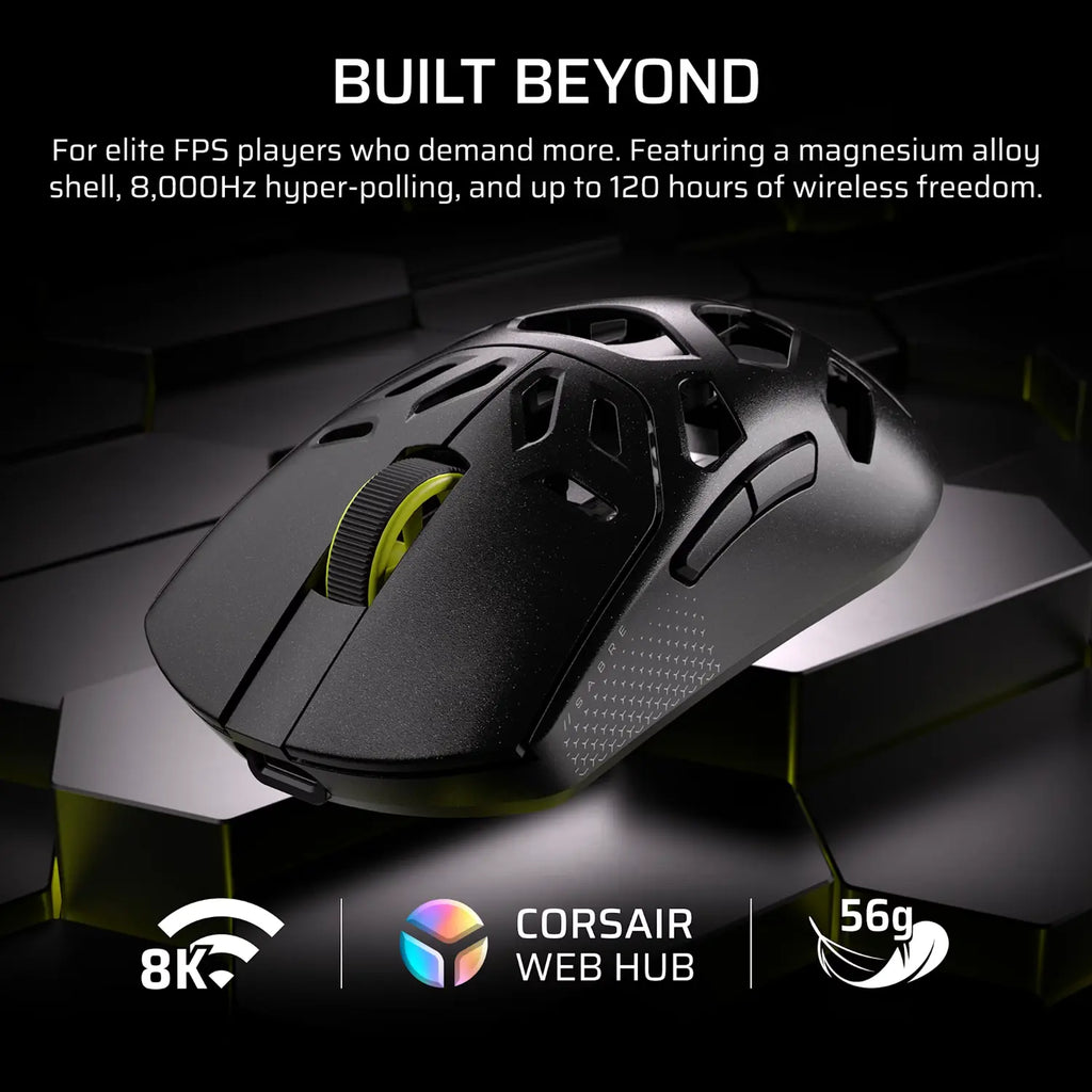 Corsair SABRE v2 PRO WIRELESS MAGNESIUM ALLOY 33000 DPI Gaming Mouse – Black