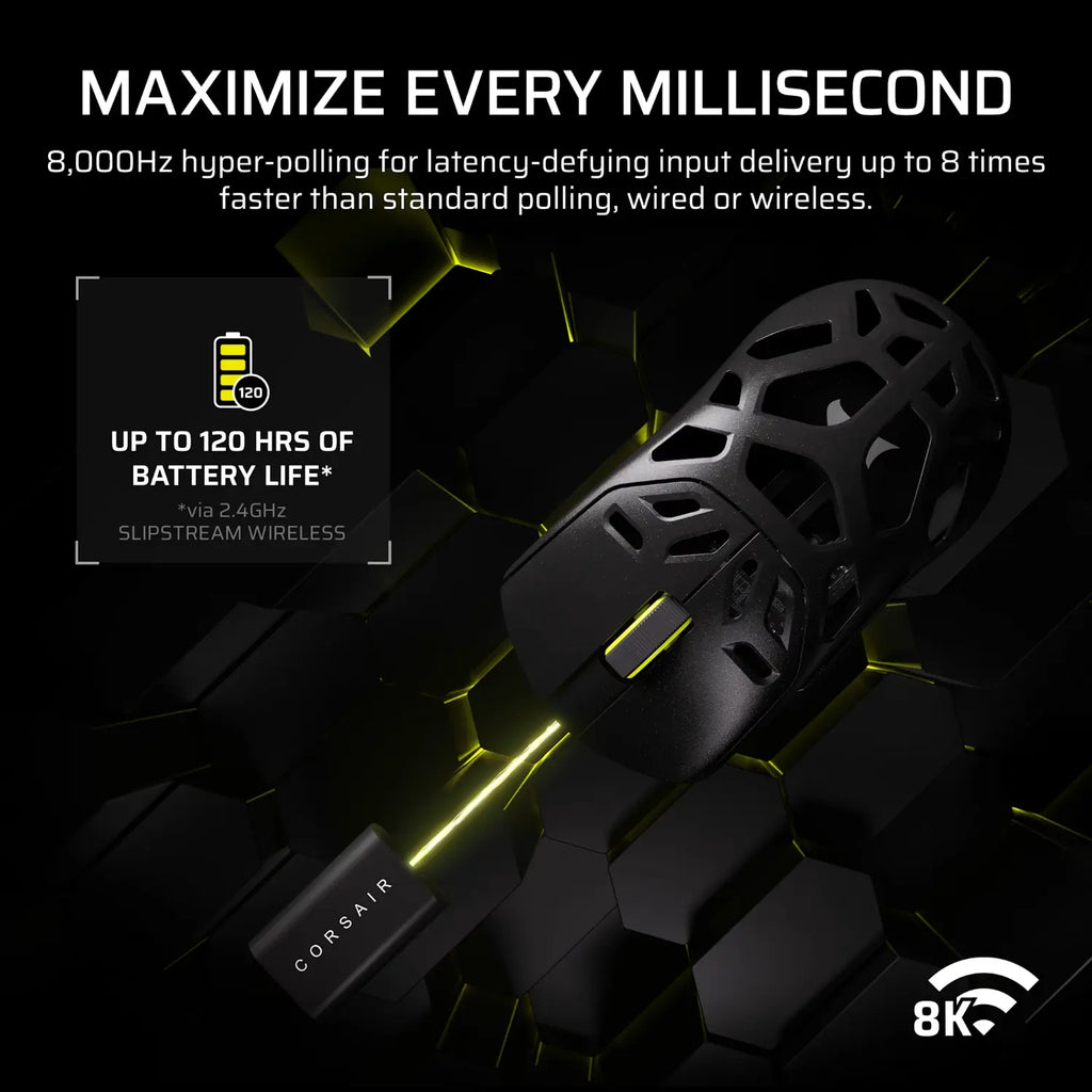 Corsair SABRE v2 PRO WIRELESS MAGNESIUM ALLOY 33000 DPI Gaming Mouse – Black