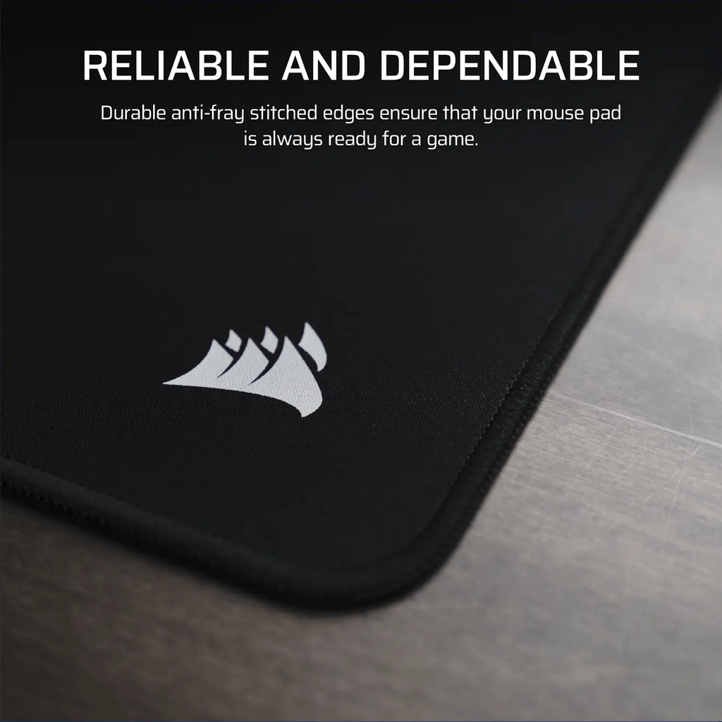 Corsair MM Anti-fray Cloth Gaming Mouse Pad Medium - Black