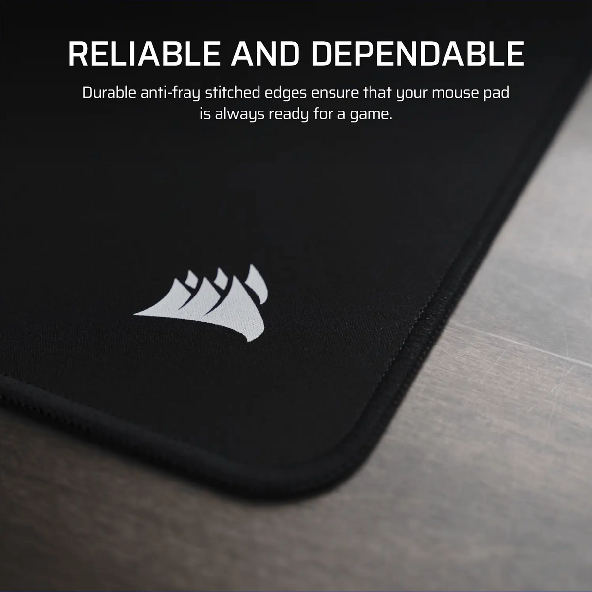 Corsair MM Anti-fray Cloth Gaming Mouse Pad Medium - Black