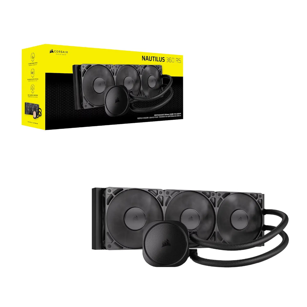 Corsair NAUTILUS 360 RS Liquid CPU Cooler - Black