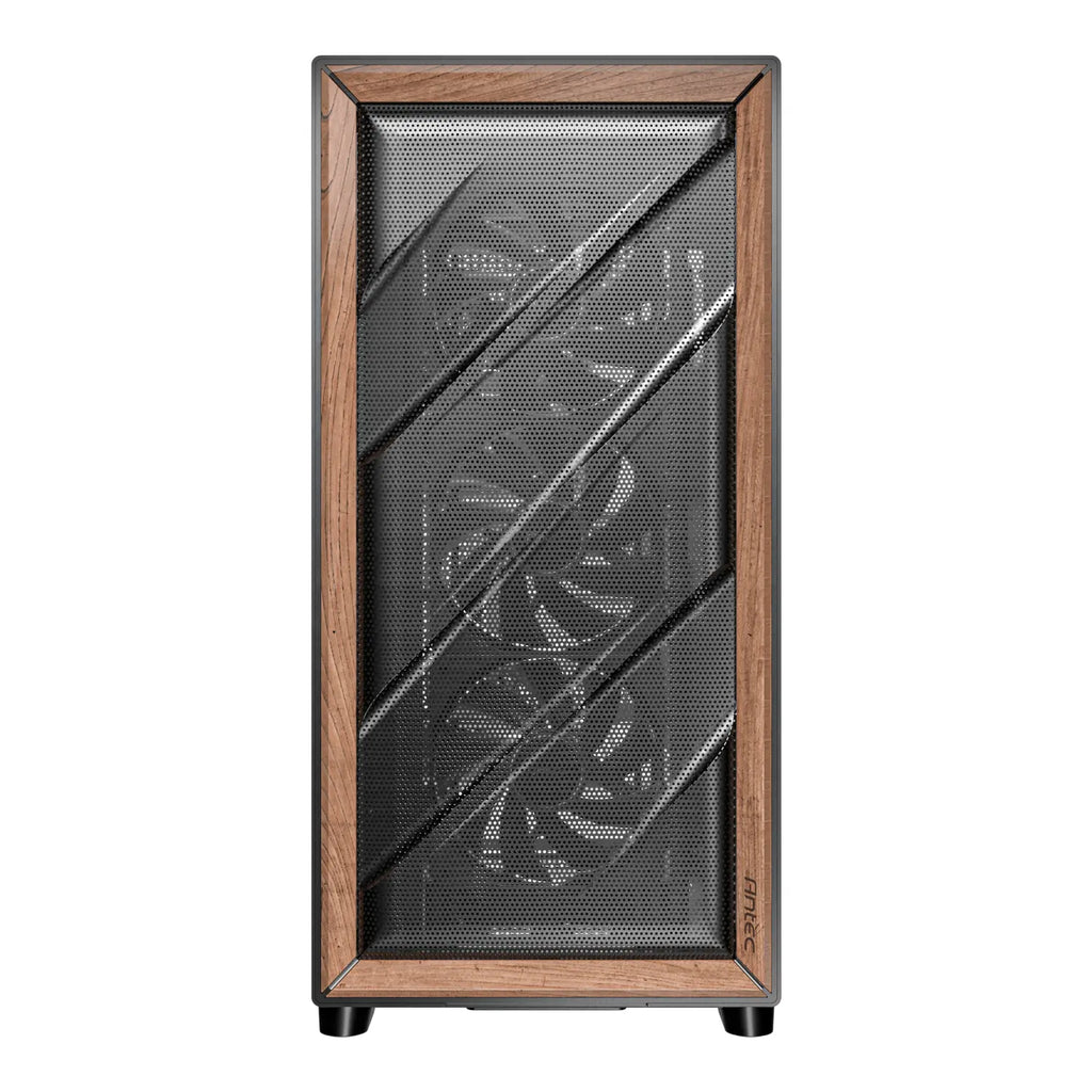 Antec FLUX SE E-ATX | ATX | Micro-ATX | ITX Mid-Tower Gaming Chassis Wood Front Panel- Black