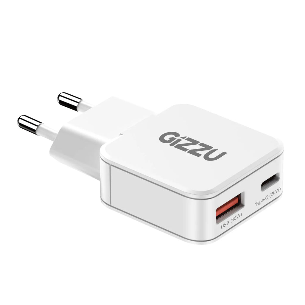 Gizzu 2-Port 20W GaN Wall Charger