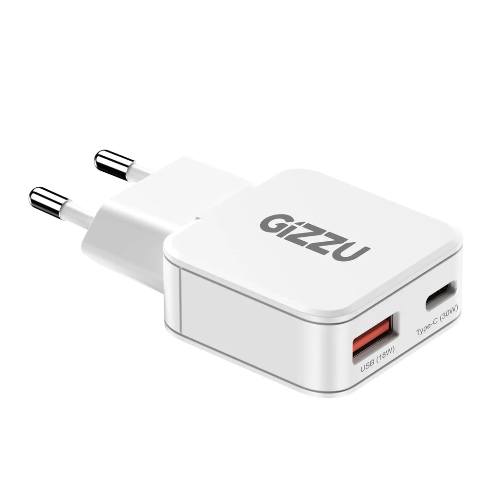 Gizzu 2-Port 30W GaN Wall Charger