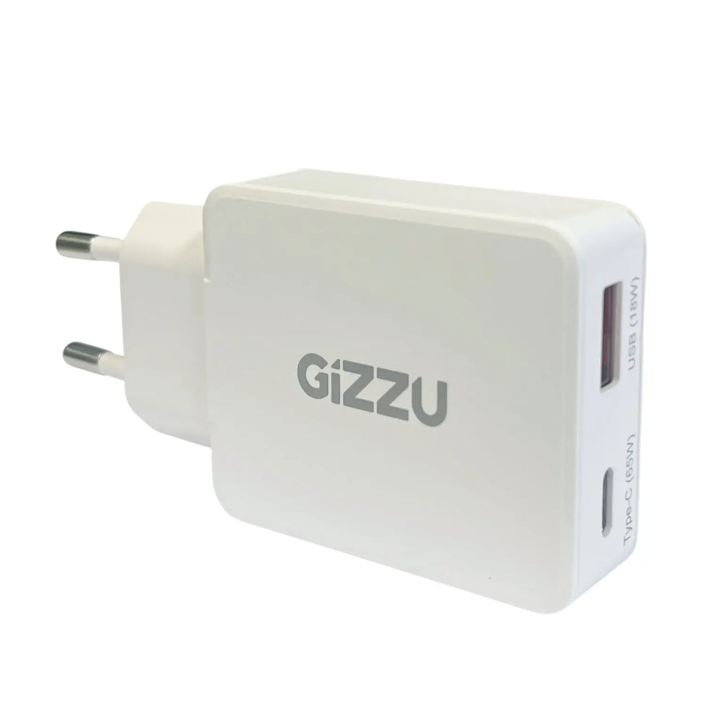 Gizzu 2-Port 65W GaN Wall Charger