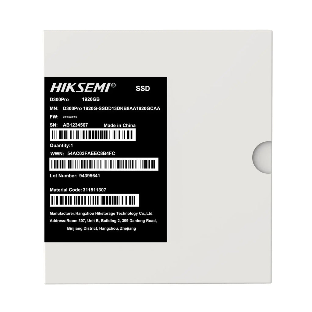 Hiksemi D300 PRO Tantalum Capacitor 1920GB SATA III Enterprise SSD