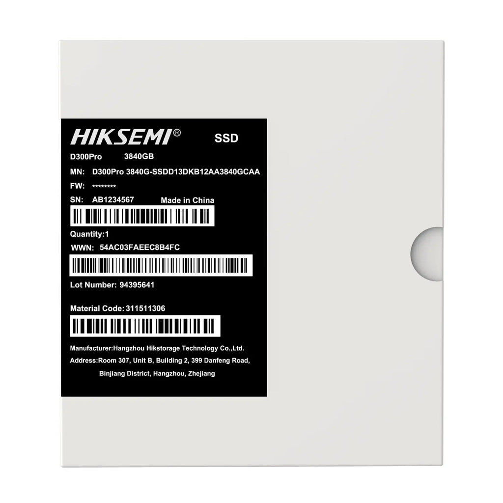 Hiksemi D300 PRO Tantalum Capacitor 3840GB SATA III Enterprise SSD