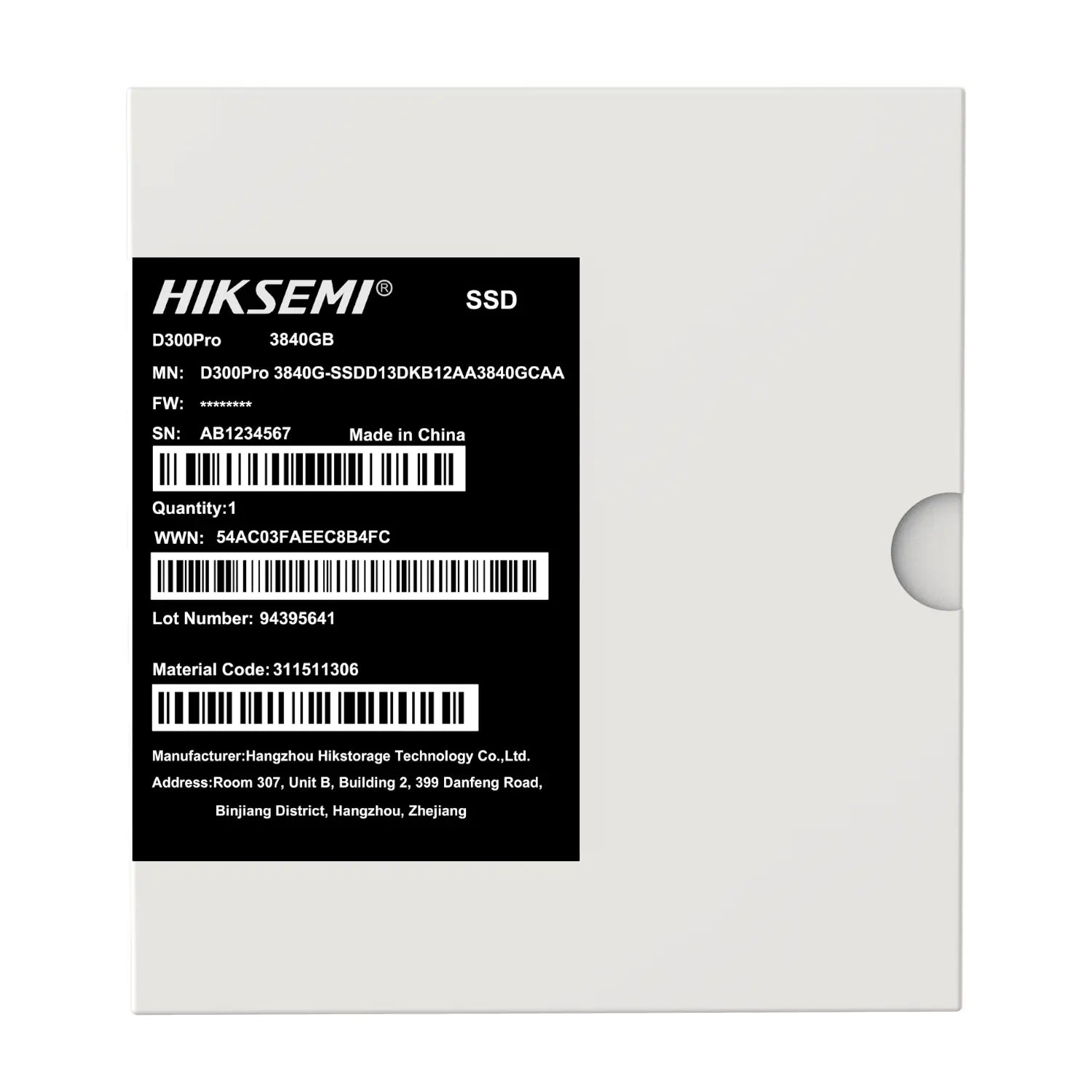 Hiksemi D300 PRO Tantalum Capacitor 3840GB SATA III Enterprise SSD