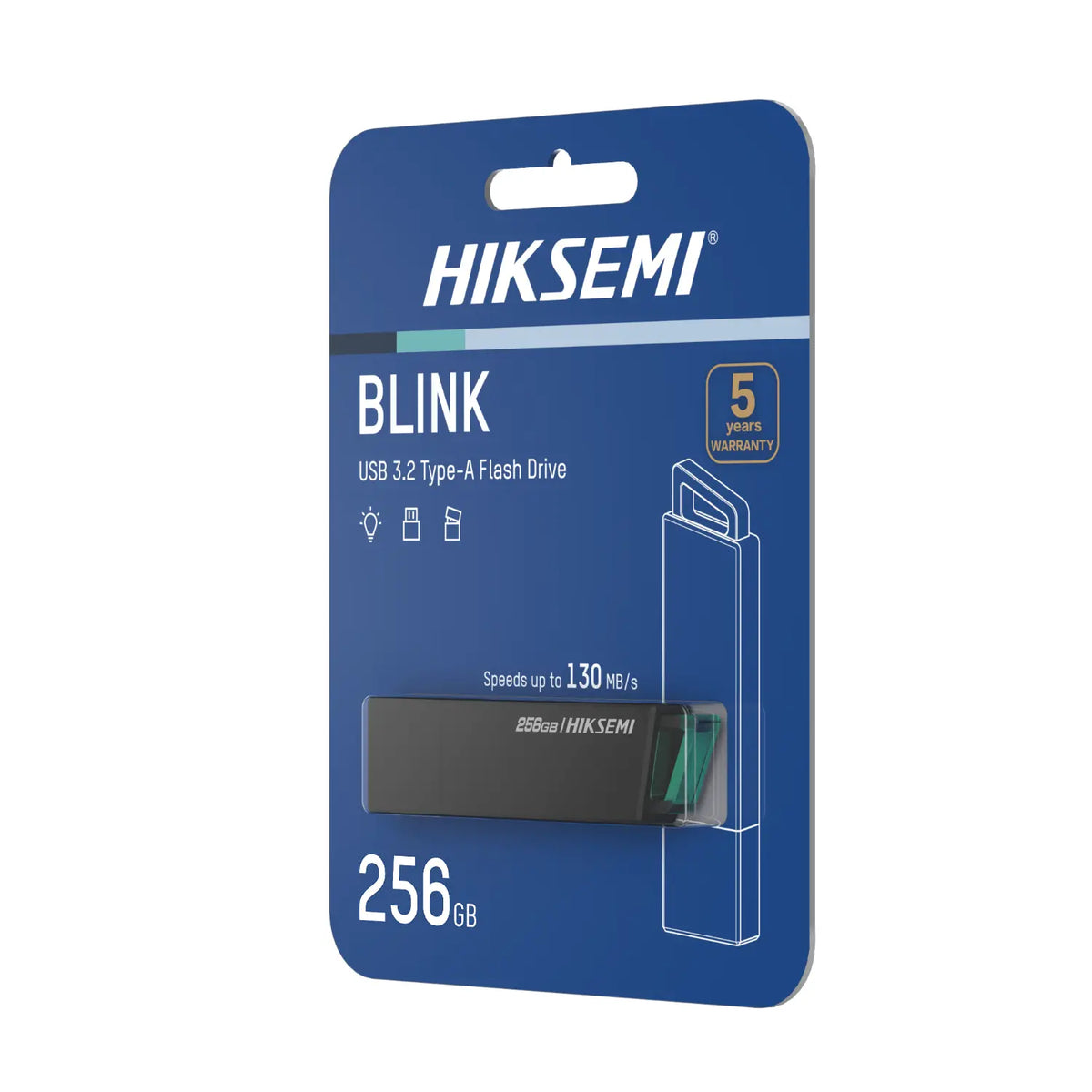 Hiksemi Blink 256GB USB3.2 Flash Drive - Black