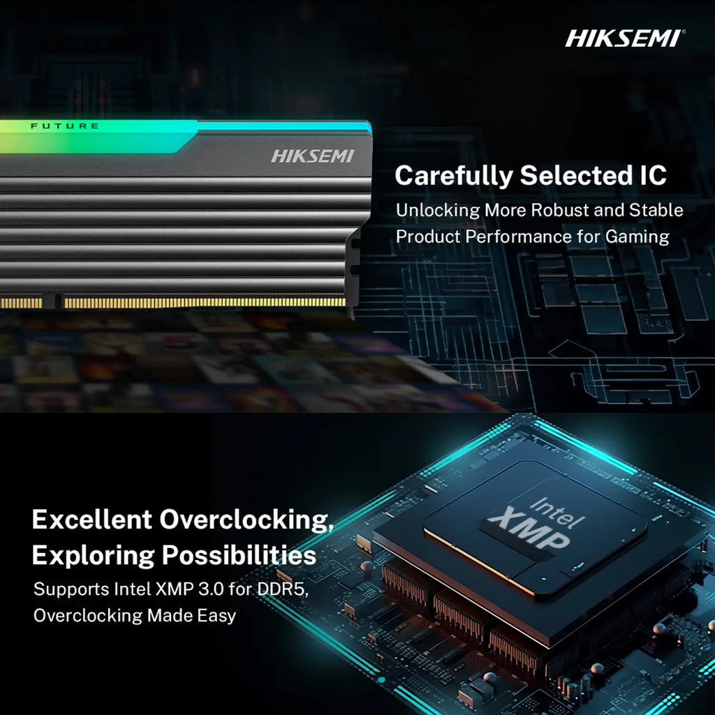 Hiksemi Future RGB 16GBKIT (2x8GB) 3600MHz DDR4 Desktop Gaming Memory Black