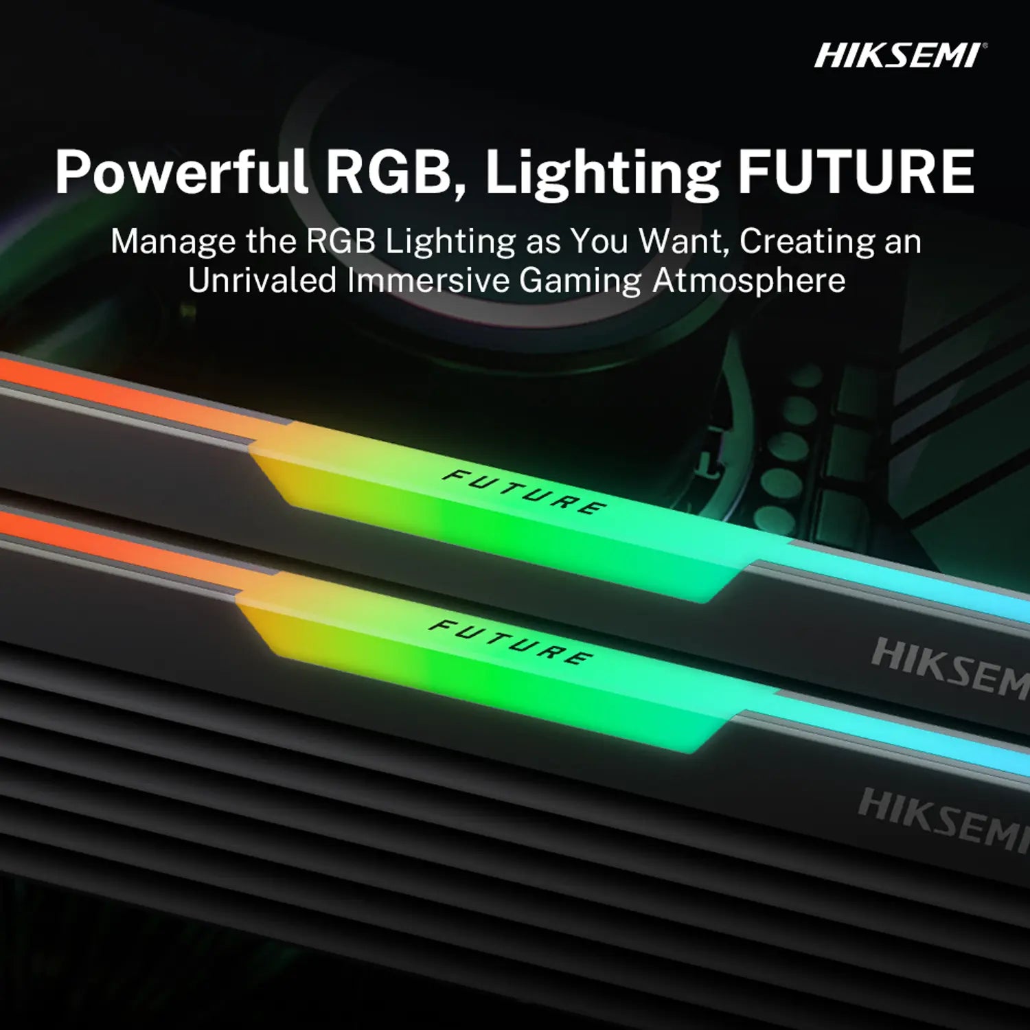 Hiksemi Future RGB 16GBKIT (2x8GB) 3600MHz DDR4 Desktop Gaming Memory Black