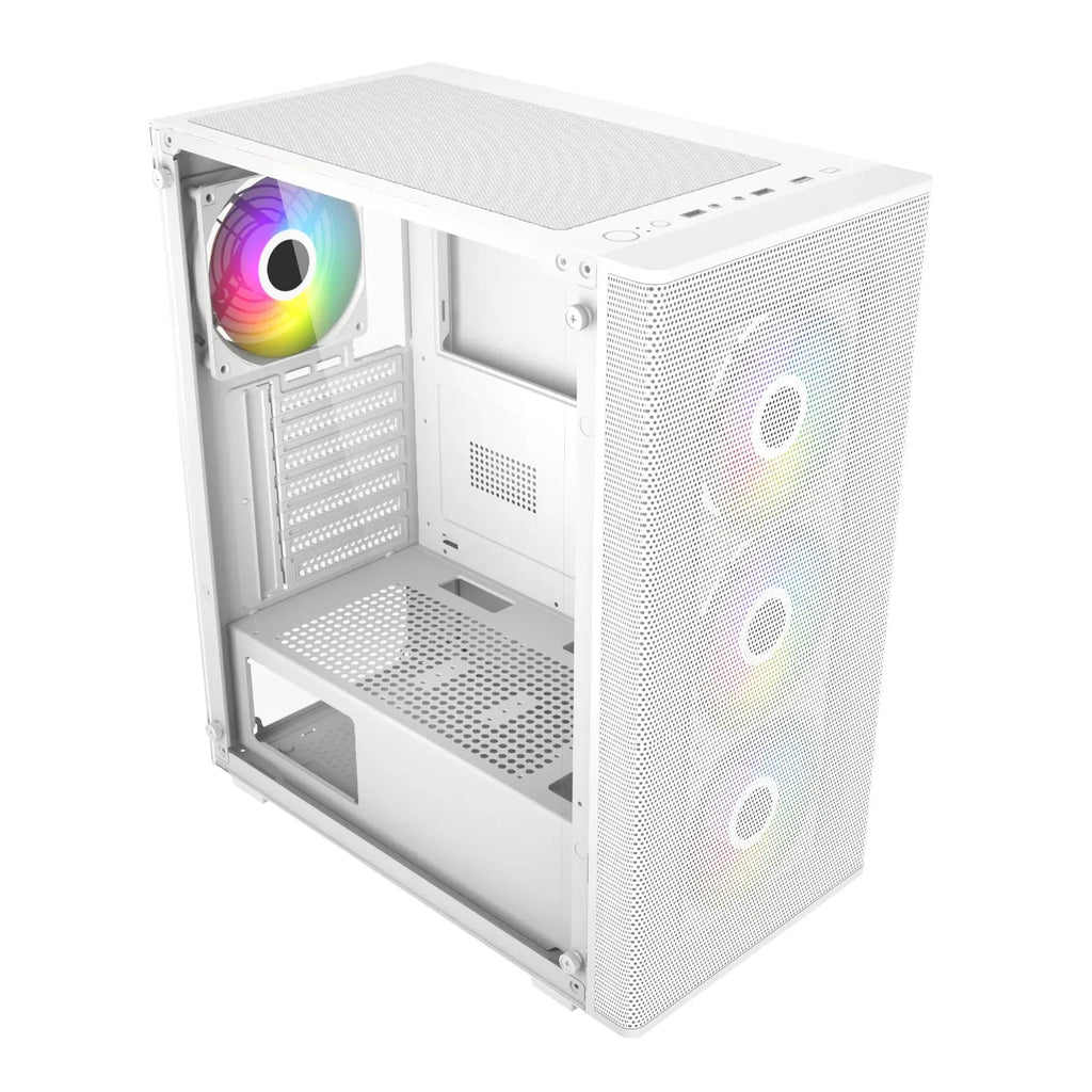 FSP M220 ATX Mid Tower Gaming Chassis - White