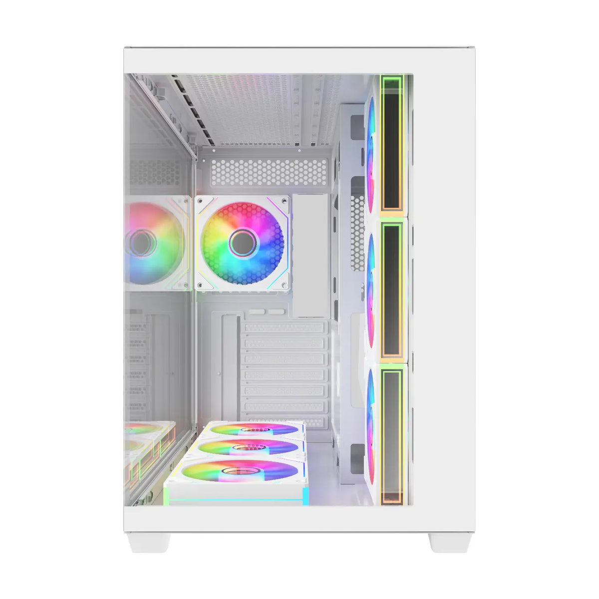 FSP M341 ATX Dual Chamber Mid Tower Gaming Chassis - White