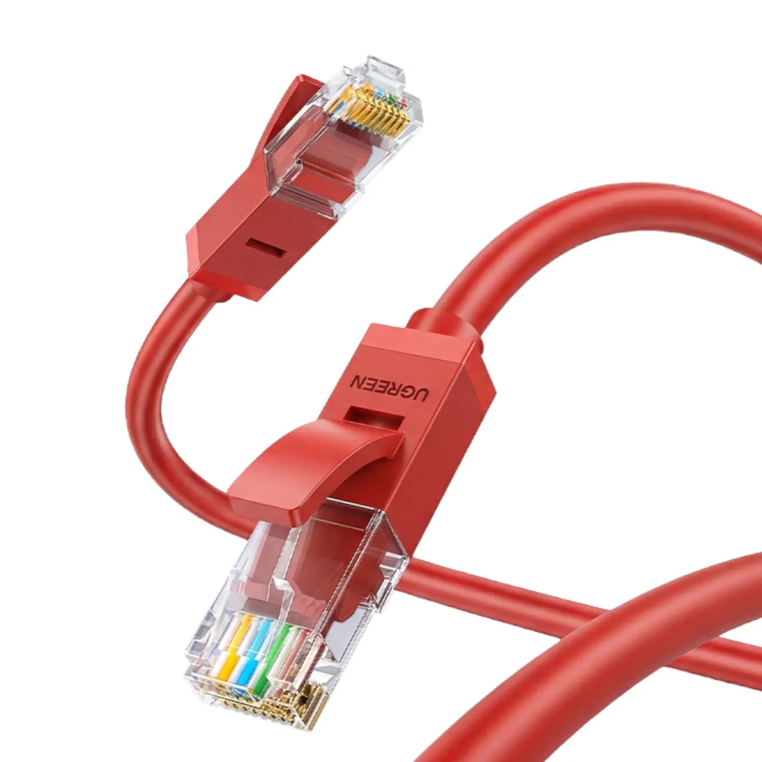 UGREEN RJ45 CAT6 Ethernet 0.5m LAN Network Cable -Red (1Gbps, 250MHz)