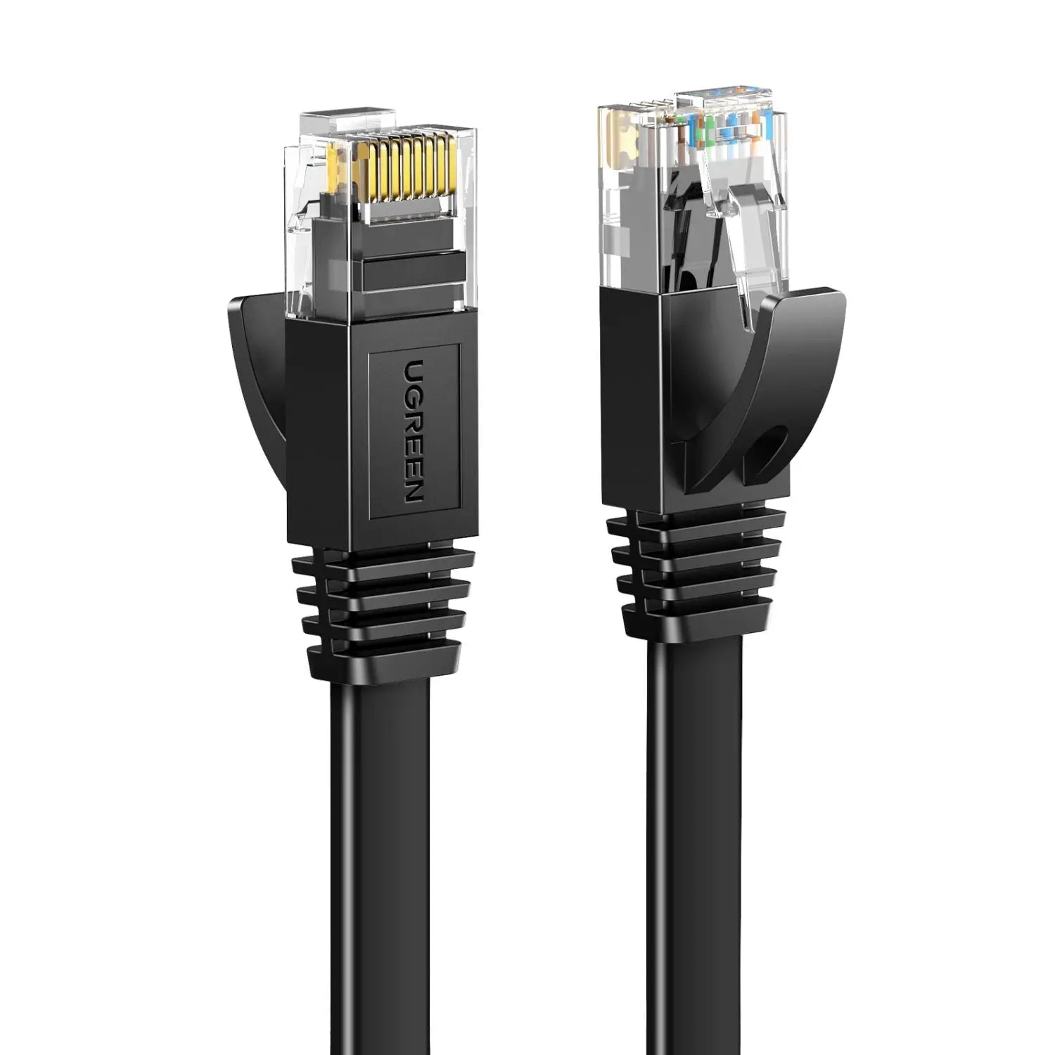 UGREEN NW102 Cat6 U/UTP Flat Ethernet Cable 2m - Black