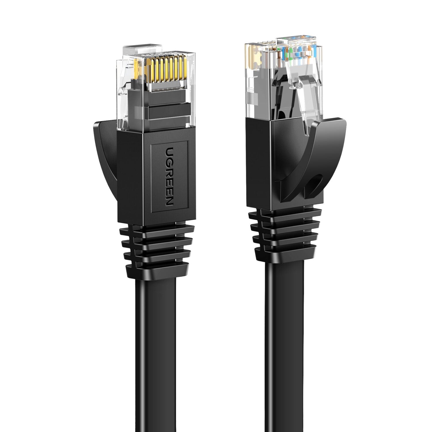 UGREEN NW102 Cat6 U/UTP Flat Ethernet Cable 8m - Black