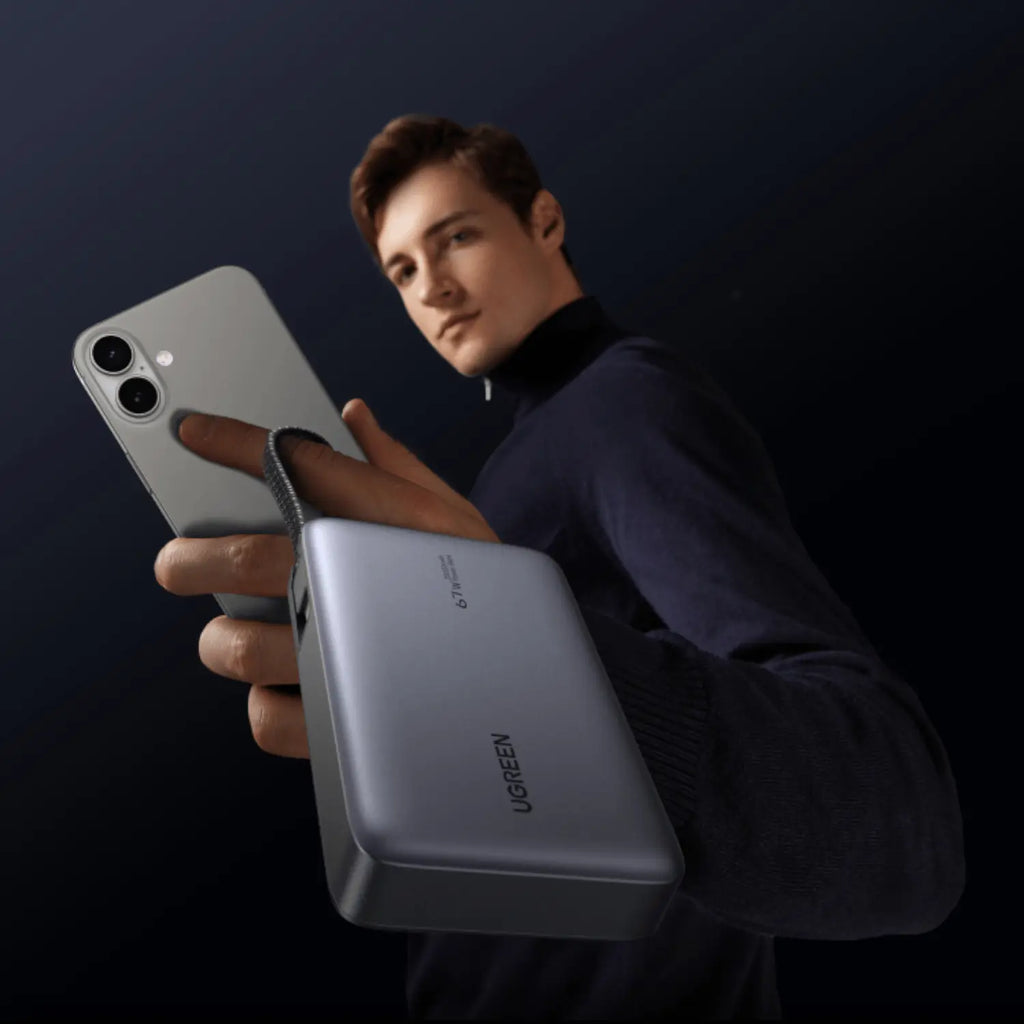 UGREEN 20000mAh 67W Nexode Power Bank with Built-in Cable