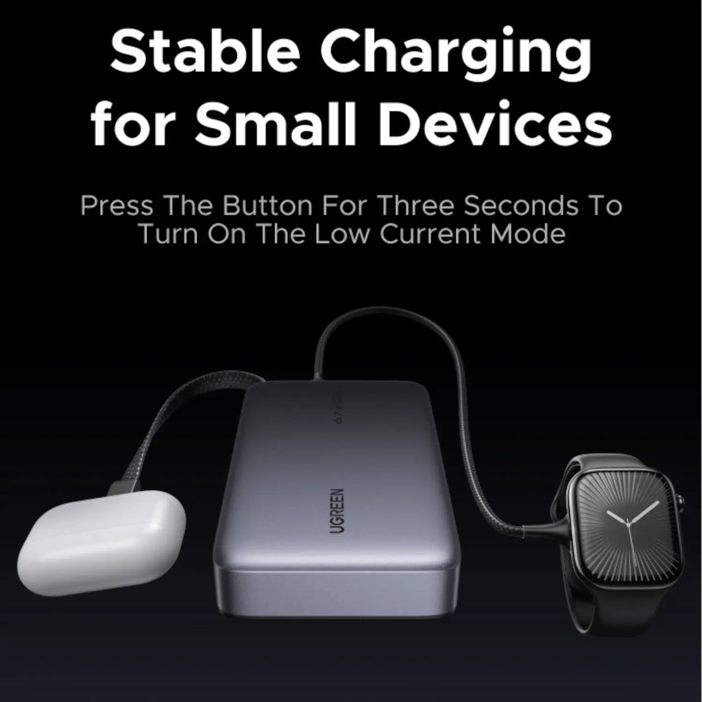 UGREEN 20000mAh 67W Nexode Power Bank with Built-in Cable