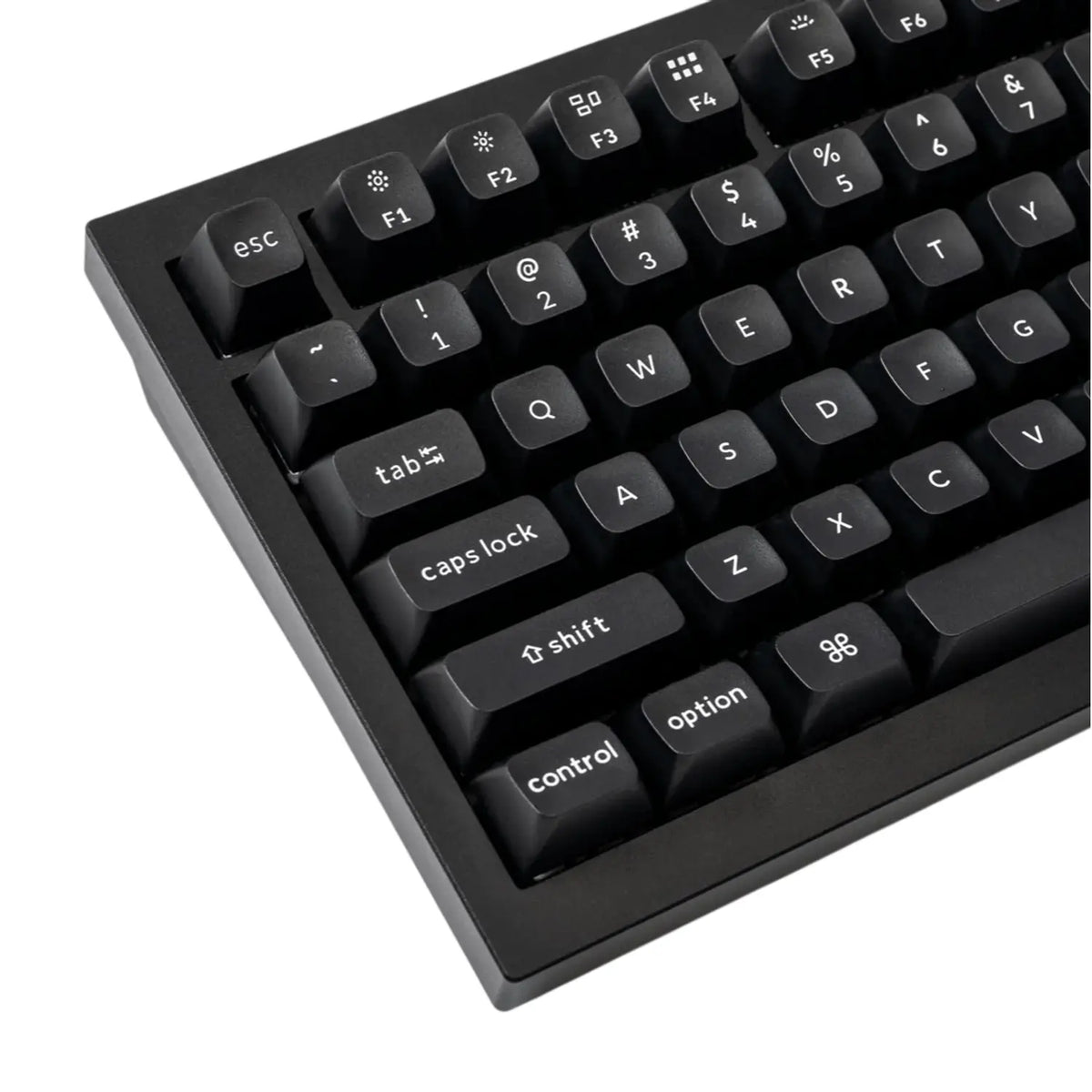 Keychron double Shot KSA PBTFull Keycap Set - White On Black