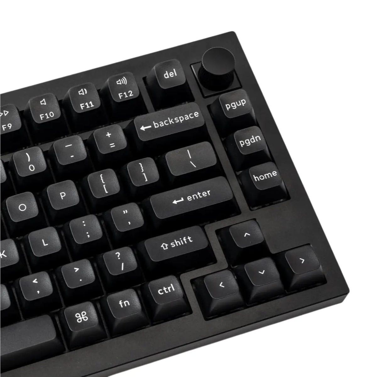 Keychron double Shot KSA PBTFull Keycap Set - White On Black