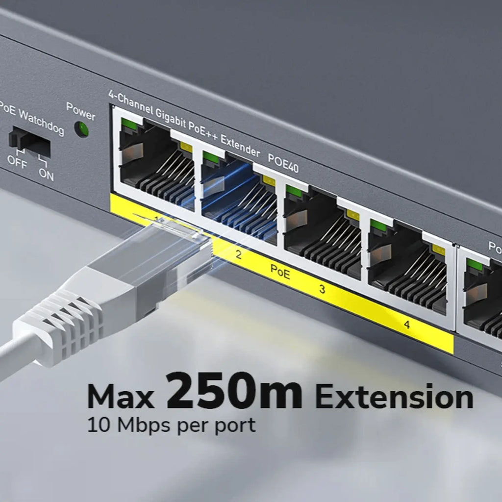 Cudy 4 Port Gigabit PoE 1x PoE Input 60W Switch
