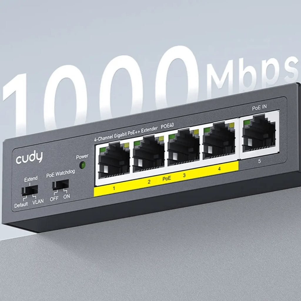 Cudy 4 Port Gigabit PoE 1x PoE Input 60W Switch