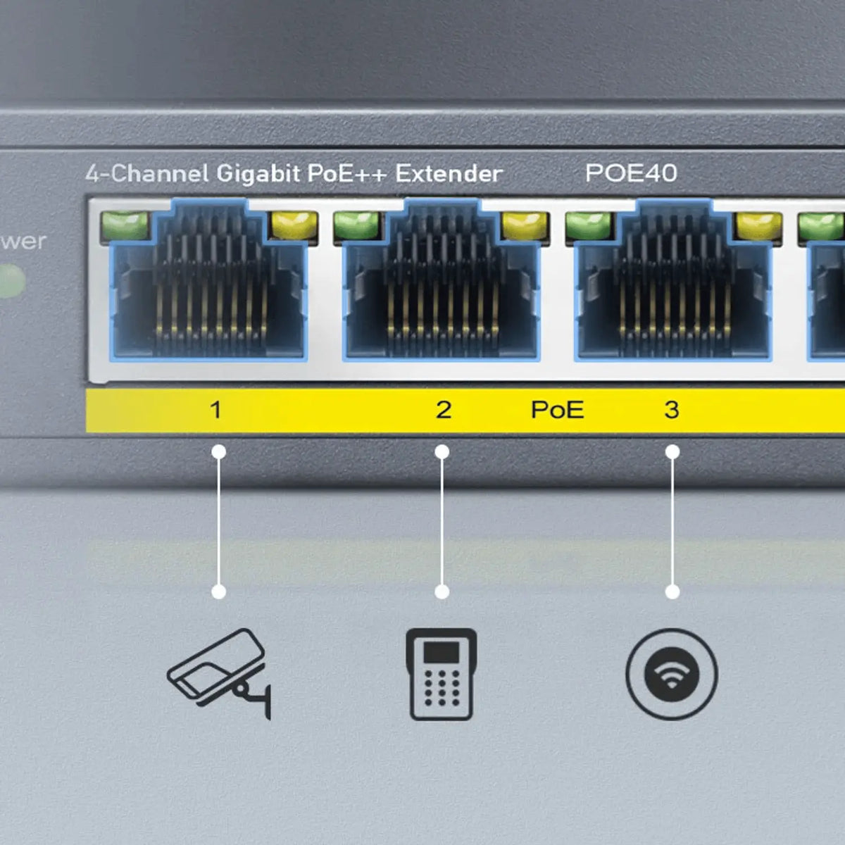 Cudy 4 Port Gigabit PoE 1x PoE Input 60W Switch