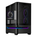 Asus Prime AP202 ARGB Curved Tempered Glass Micro-ATX Chassis – Black