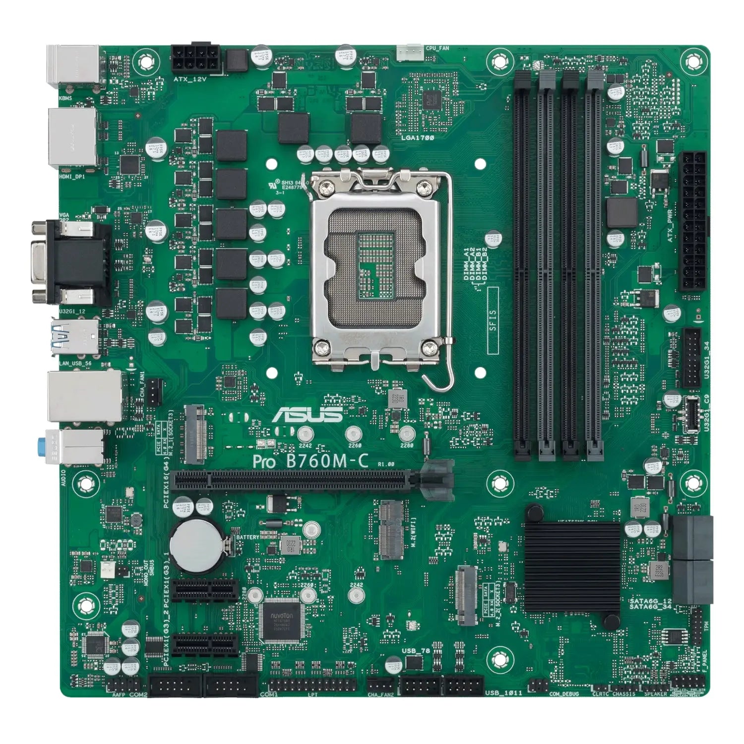 ASUS PRO B760M C CSM LGA 1700 M-ATX Motherboard