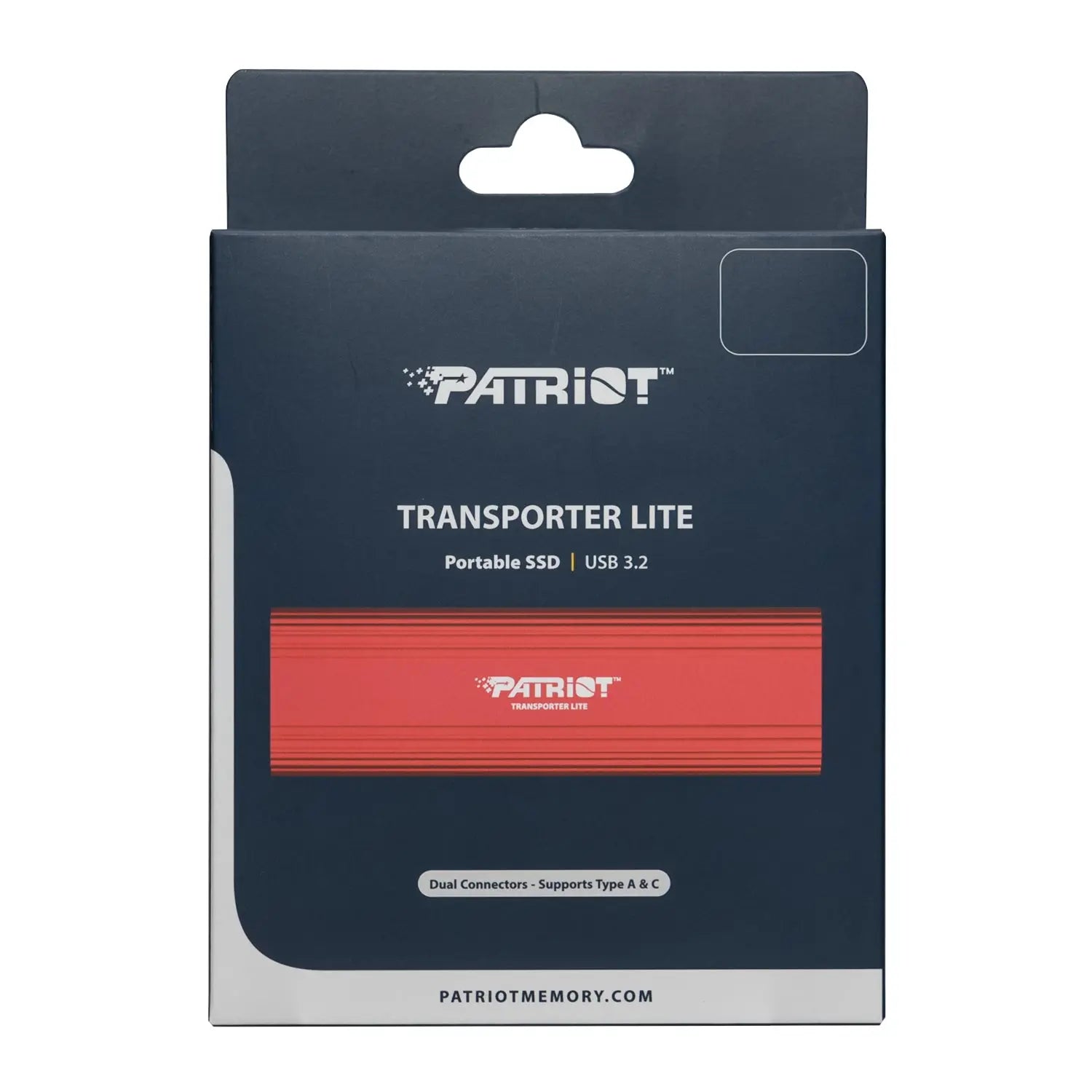 Patriot Transporter Lite 2TB USB3.2 Type-C External Portable SSD - Red