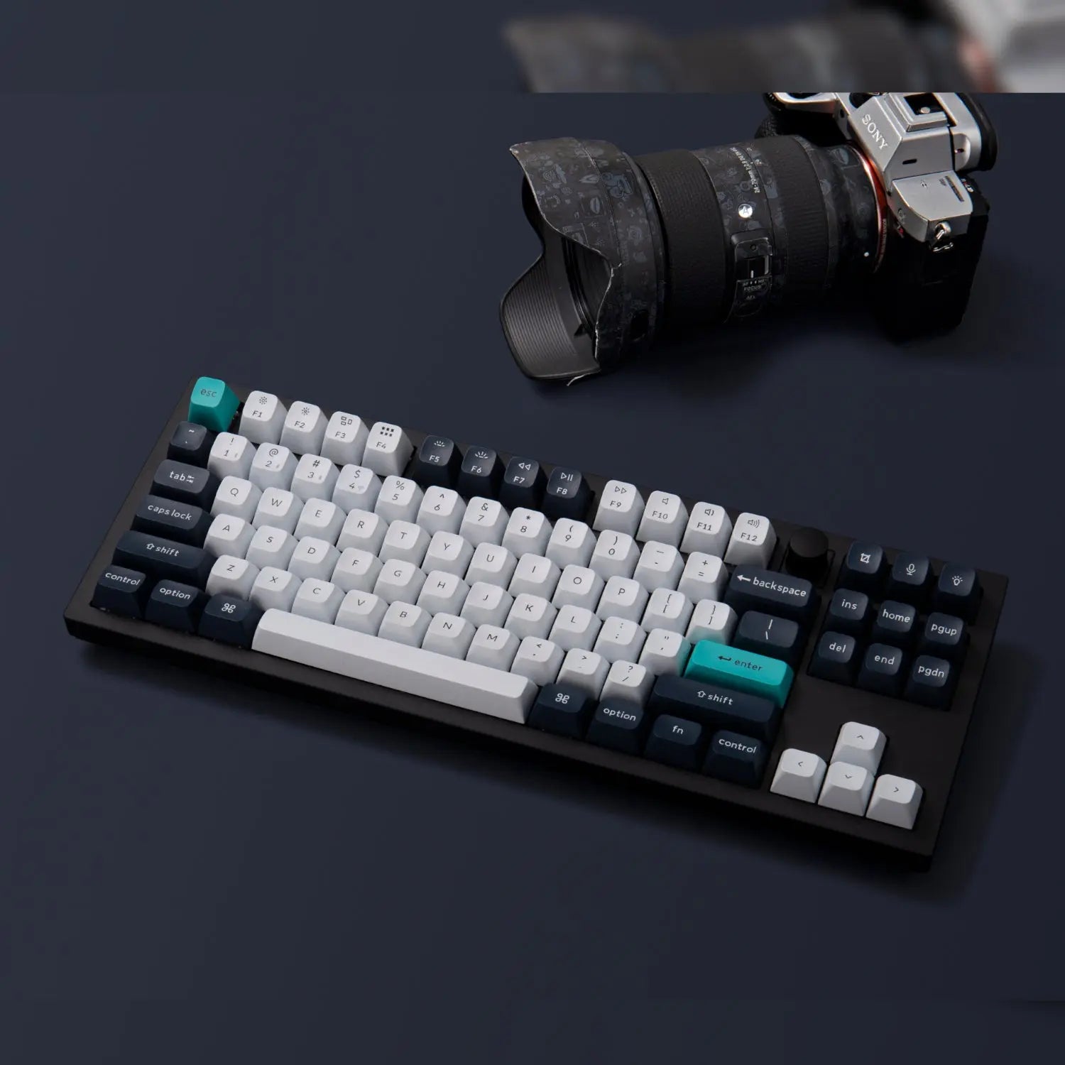 Keychron Q3 Max 80% Full Assembled Knob Red Switch Hot-Swap Gateron Jupiter RGB Wireless Keyboard - Black