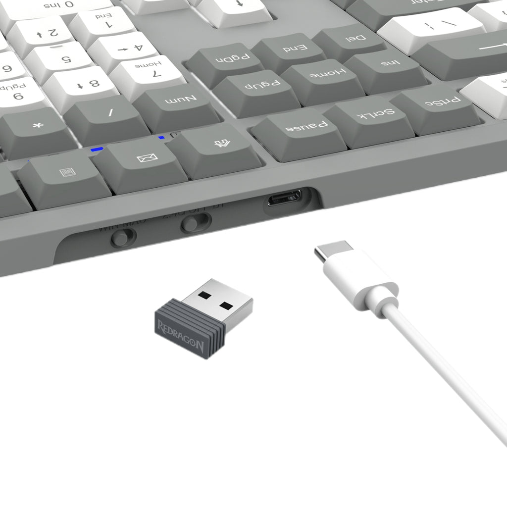 Redragon BK-7485 Wireless Office Keyboard - Grey