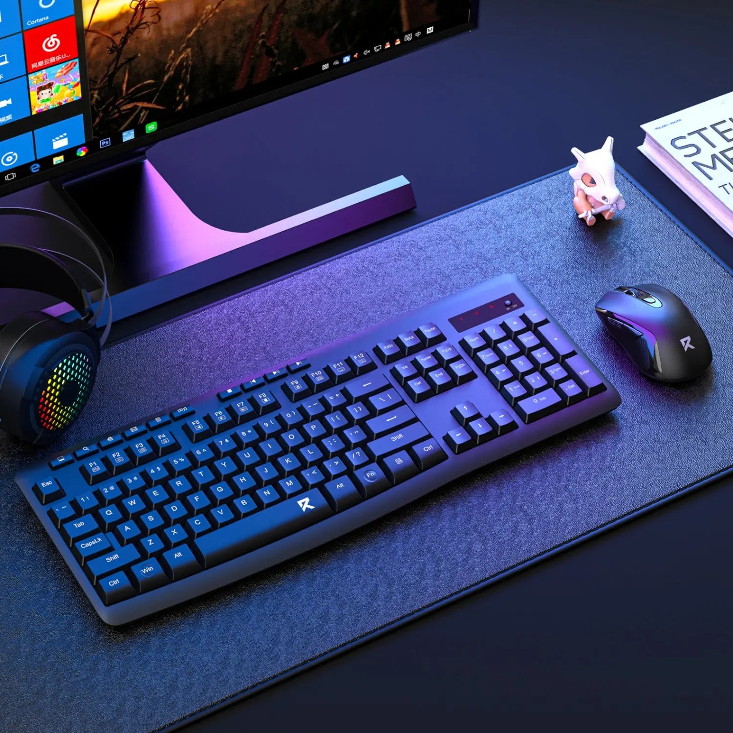 Redragon BS-7367-A Wireless Keyboard and Mouse Combo - Black