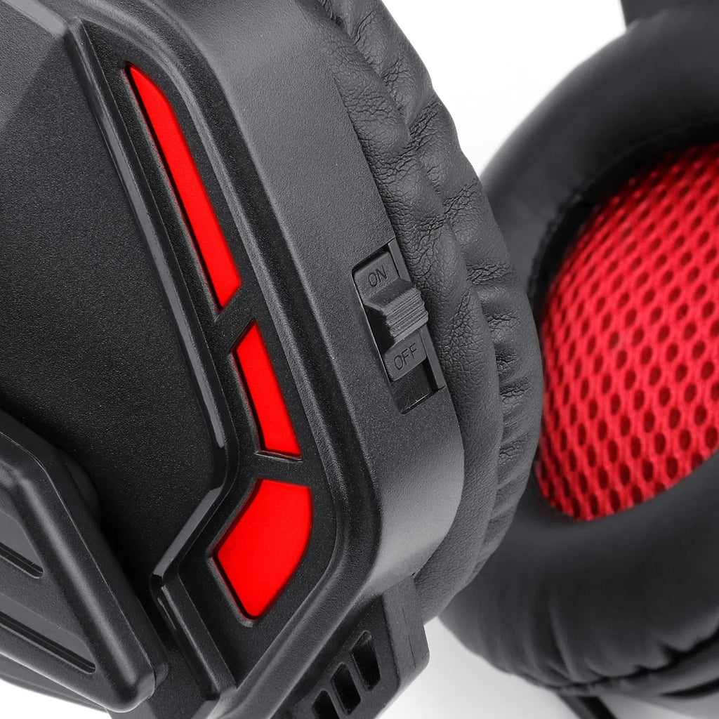 Redragon H220 THEMIS LED Wired Over-ear Gaming Headset – Black