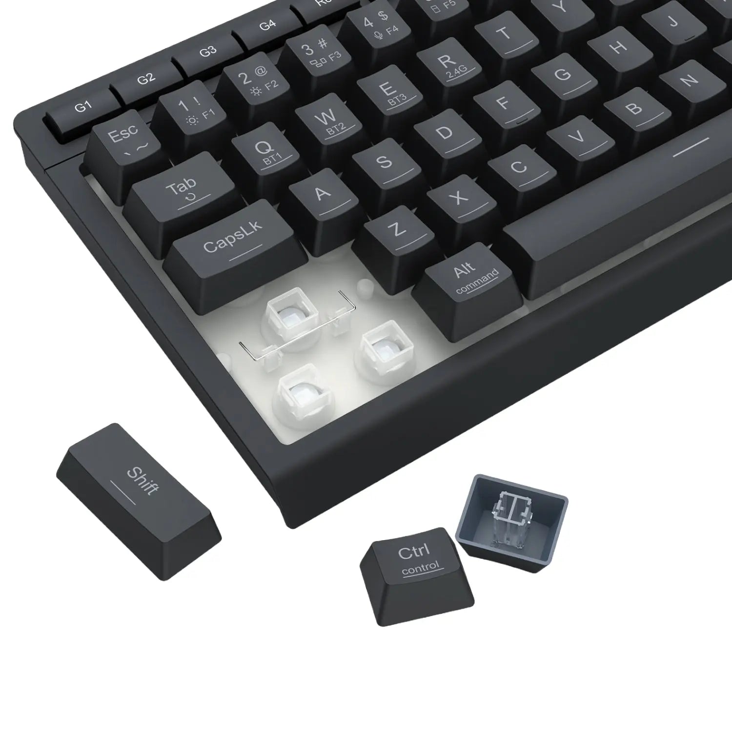 Redragon SHIVA K522 PRO RGB Wireless Gaming Keyboard- Black