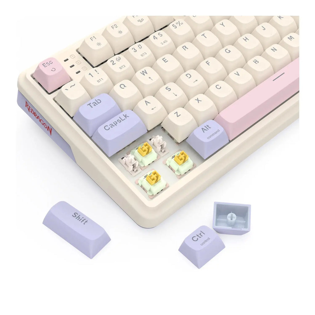 Redragon K768 EISA 100 RGB Wireless Gaming Keyboard - Lilac