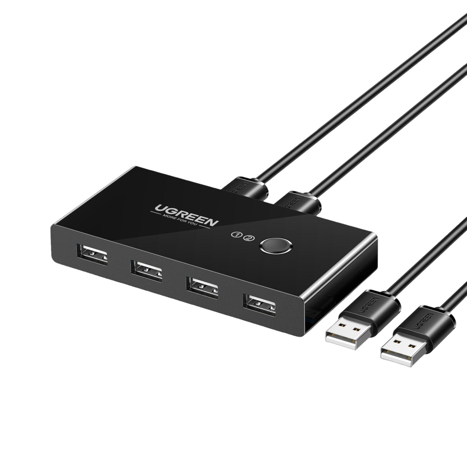 UGREEN USB 2.0 4-Port Switch Box, with 1.5m USB Cables